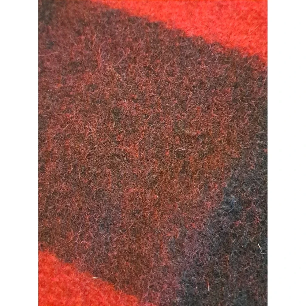 Arcturus Hiebing 80% Wool Washable Throw Blanket Plaid Red/Black Warm Cozy86x66